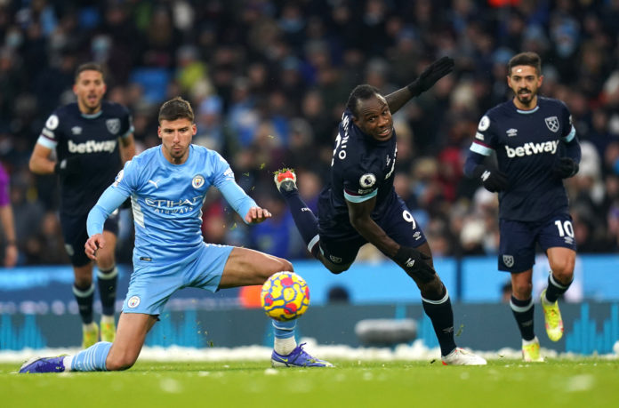 Manchester City v West Ham United - Premier League - Etihad Stadium