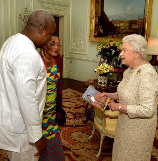 President Mahama and Wife Meets Queen Elizabeth