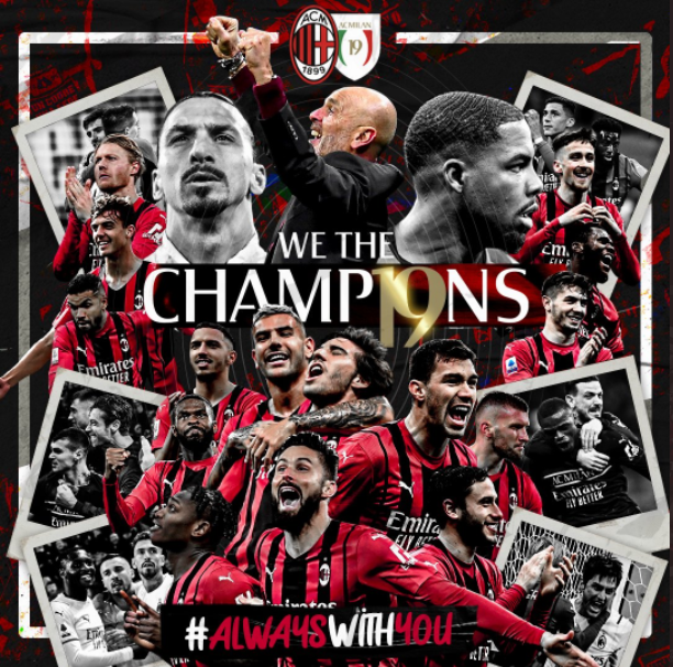 AC Milan celebrate title AC Milan celebrate title