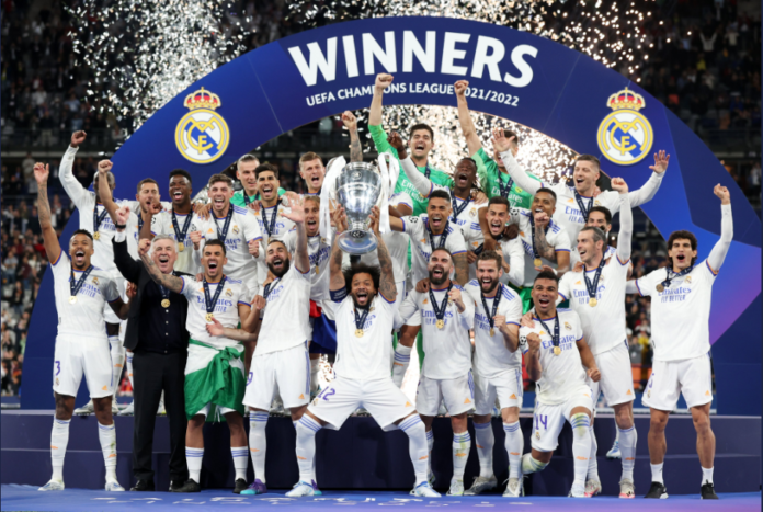 Real Madrid celebrate Real Madrid celebrate