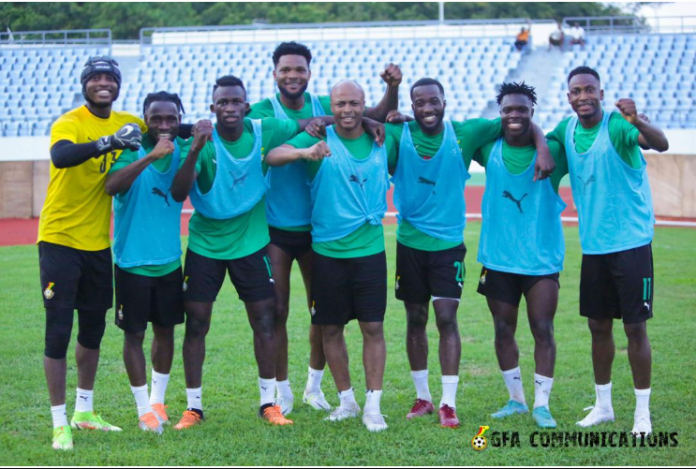 Black Stars training Black Stars training