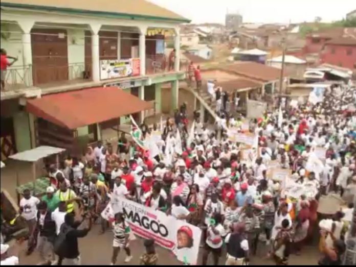 Suhum NDC holds walk with a call to win 2024 elections