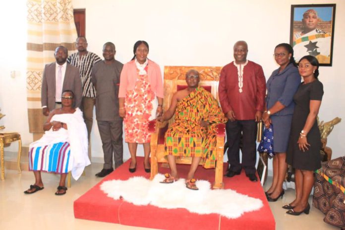 Zoomlion Ghana visit The Paramount Chief of Abene Kwahu, Dasebre Akuamoah Agyapong II