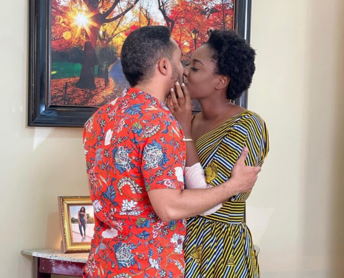 Yvonne Nelson and Majid Michel kiss in new movie