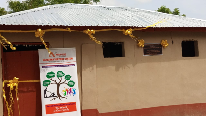 Twelve seater toilet facility at Kabiti
