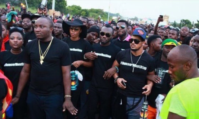 From left: Efya, DKB, Yvonne Nelson (black sunhat), Prince David Osei, Van Vicker & Barima Sydney From left: Efya, DKB, Yvonne Nelson (black sunhat), Prince David Osei, Van Vicker & Barima Sydney