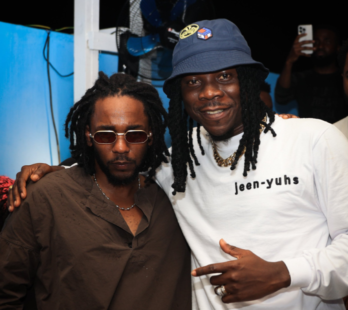 Kendrick Lamar and Stonebwoy in Ghana |Photo credit: @spotify Kendrick Lamar and Stonebwoy in Ghana |Photo credit: @spotify