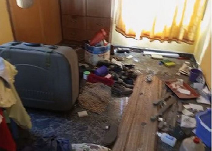 The ransacked house of Saviour Church of Ghana's leader