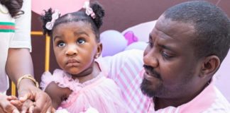 John Dumelo and daughter source: Gifty Dumelo's facebook page