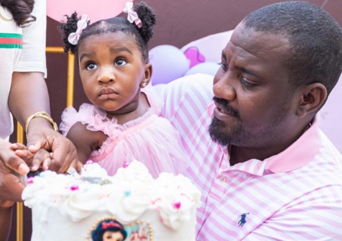 John Dumelo and daughter source: Gifty Dumelo's facebook page John Dumelo and daughter source: Gifty Dumelo's facebook page