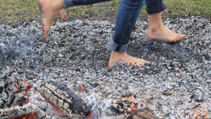 Hot coal walk / Credit: GETTY IMAGE