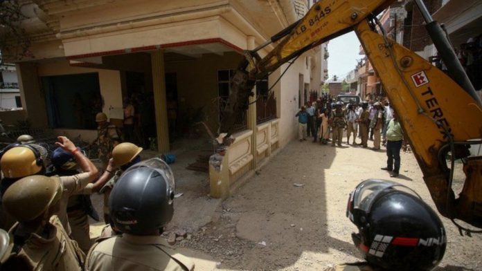 India states destroys houses after protest / Credit: REUTERS