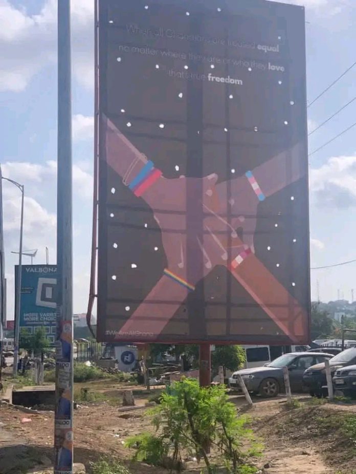 LGBTQI+ billboards / Credit: theBBCghana.com