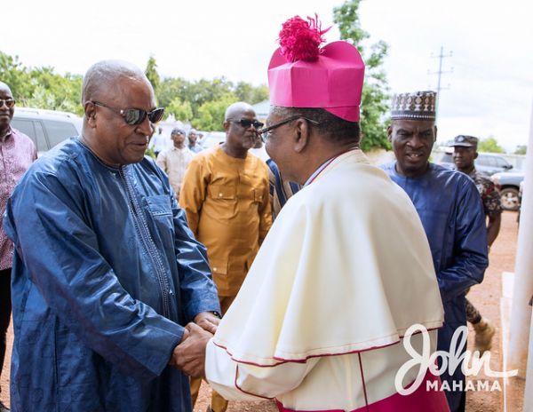Mahama and Archbishop Philip Naameh