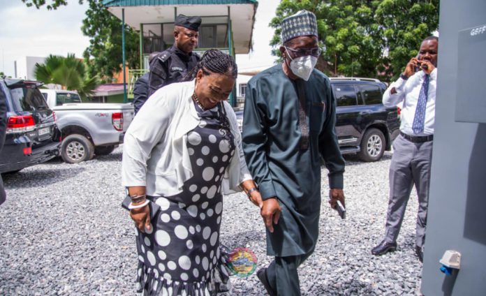 Mrs Gertrude Quarshigah and Speaker Bagbin
