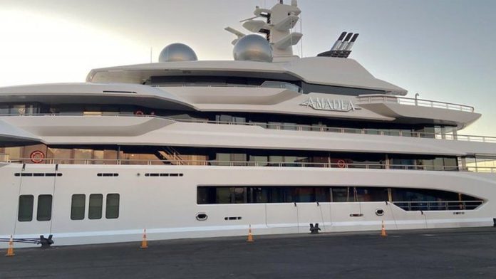 Russian superyacht / Credit: EPA/ US JUSTICE DEPARTMENT