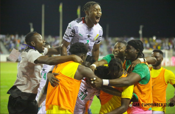 Black Stars celebrate Black Stars celebrate