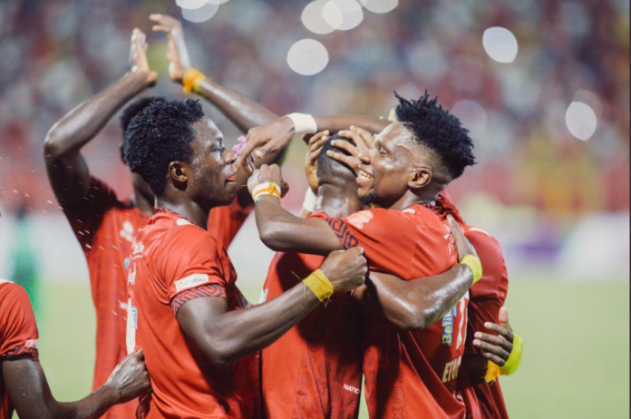 Asante Kotoko players celebrate Asante Kotoko players celebrate
