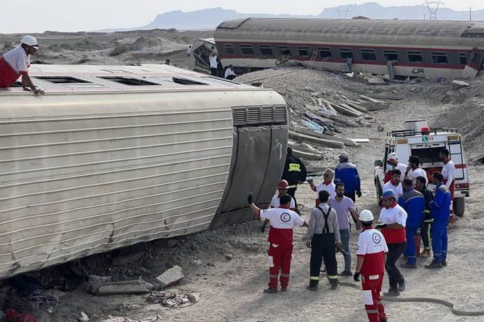 Train derailment / Credit: EPA