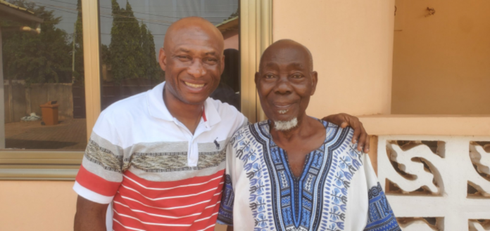 Prosper Narteh Ogum with father Prosper Narteh Ogum with father