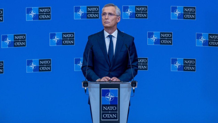 Nato's secretary-general speaking after a meeting with the military alliance's defence ministers on 16 June./ Image Credit: Getty Images Nato's secretary-general speaking after a meeting with the military alliance's defence ministers on 16 June./ Image Credit: Getty Images