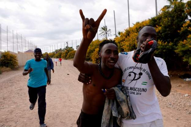 More than 100 migrants made it into the enclave, Spanish officials said/Credit: Getty Images More than 100 migrants made it into the enclave, Spanish officials said/Credit: Getty Images