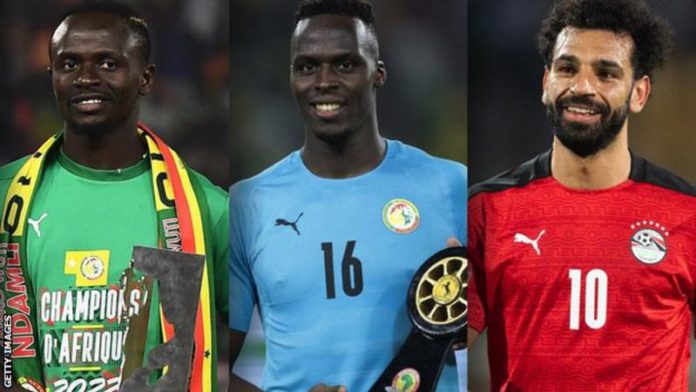 Sadio Mane and Edouard Mendy picked up personal awards as Senegal won the Africa Cup of Nations this year, with Egypt captain Mohamed Salah having to settle for a runners-up medal Sadio Mane and Edouard Mendy picked up personal awards as Senegal won the Africa Cup of Nations this year, with Egypt captain Mohamed Salah having to settle for a runners-up medal
