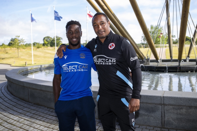Andy Yiadom with Reading manager, Paul Ince Andy Yiadom with Reading manager, Paul Ince