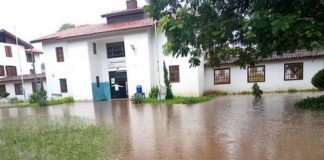 Mensah Sarbah Hall and other areas were affected by the flood source: #OpemsuoRadio