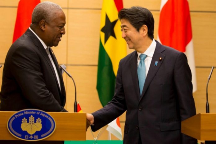 John Mahama and former Japanese Prime Minister, Shinzo Abe John Mahama and former Japanese Prime Minister, Shinzo Abe