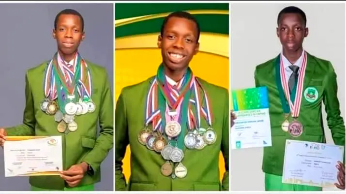 Nigerian child who won Mathematics competition / Credit: VANGUARD NEWS