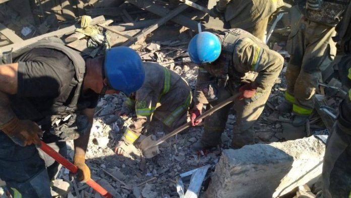 Ukraine shelling / Credit: DSNS.GOV.UA