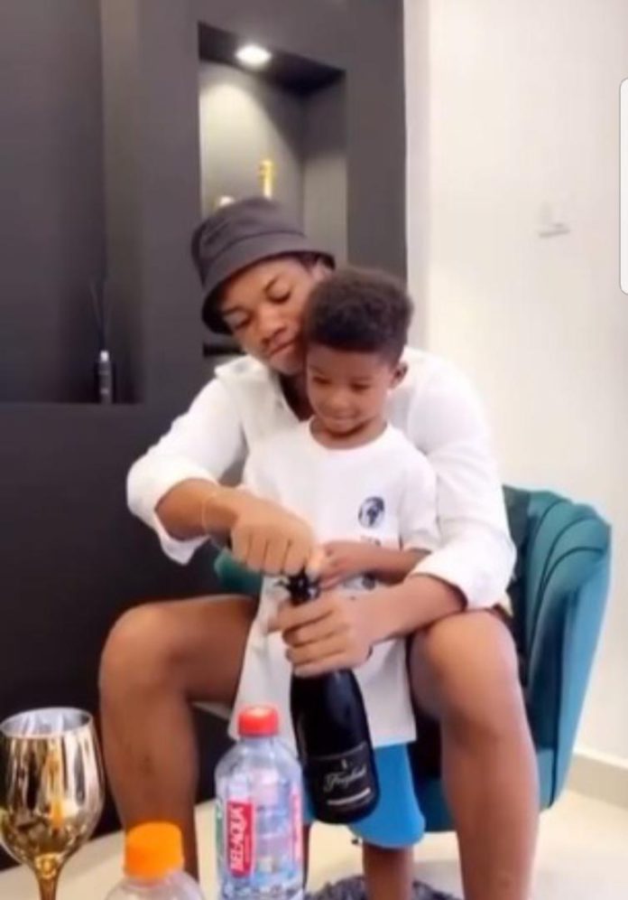 KiDi and son, Zane