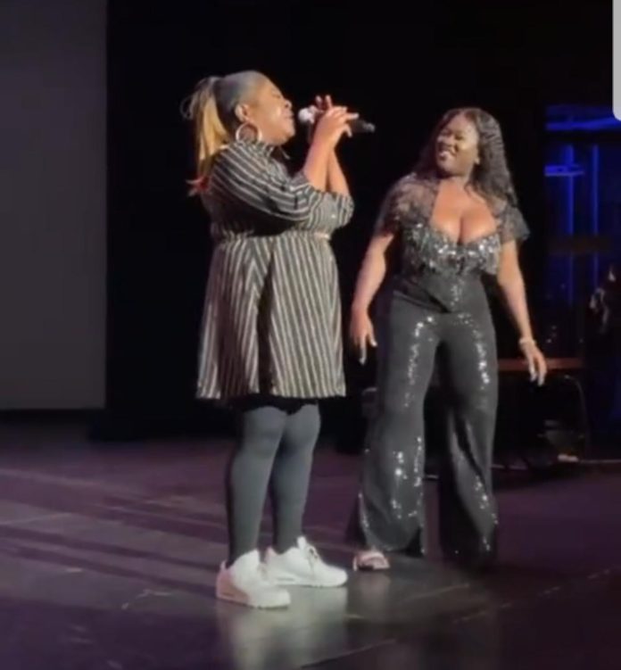 Adorable moment Sista Afia's mother performed her song at an awards event