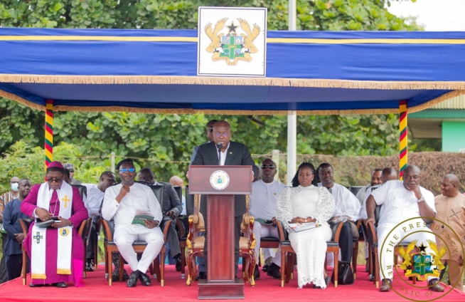 Akufo-Addo speaking at late Atta-Mill' memorial
