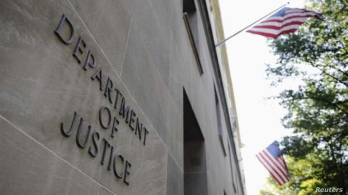 The exterior of the U.S. Department of Justice headquarters building in Washington. Photo by Jonathan Ernst The exterior of the U.S. Department of Justice headquarters building in Washington. Photo by Jonathan Ernst