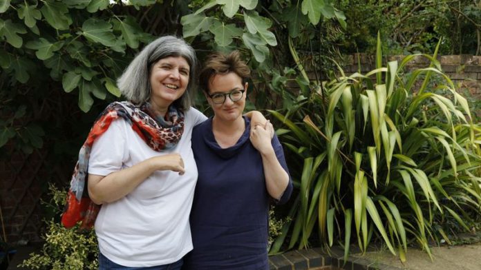 Nancy Campbell with her partner Anna Zvegintzov (Image: DAILY EXPRESS) Nancy Campbell with her partner Anna Zvegintzov (Image: DAILY EXPRESS)