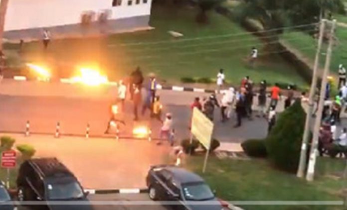 Screenshot of some protesting students Screenshot of some protesting students