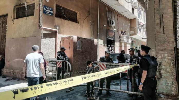 Egypt church fire outbreak / Credit: CNN