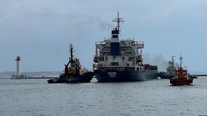 First grain ship leaves Ukraine / Credit: GETTY IMAGES