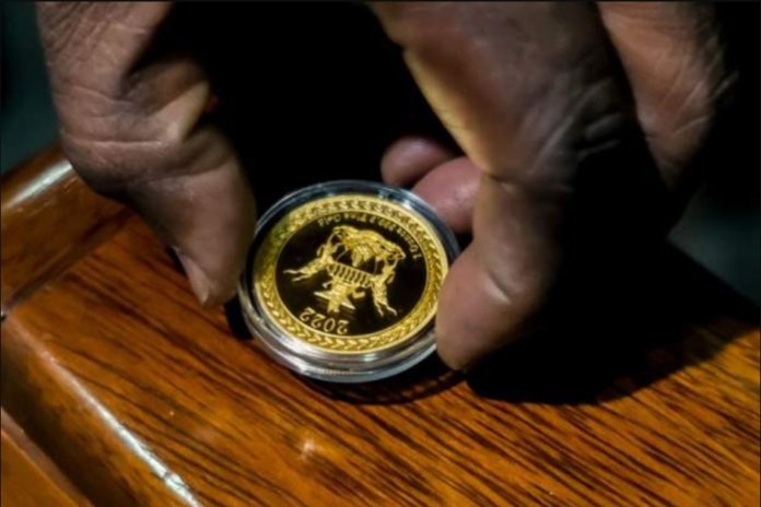 Gold coin / Credit: AFP