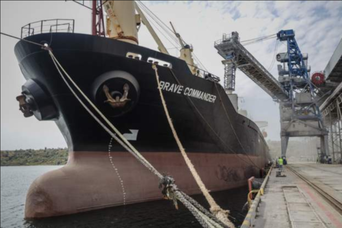Grain export / Credit: AFP