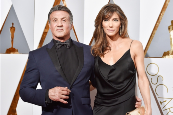 Sylvester Stallone and Jennifer Flavin / CREDIT: KEVORK DJANSEZIAN/GETTY IMAGES