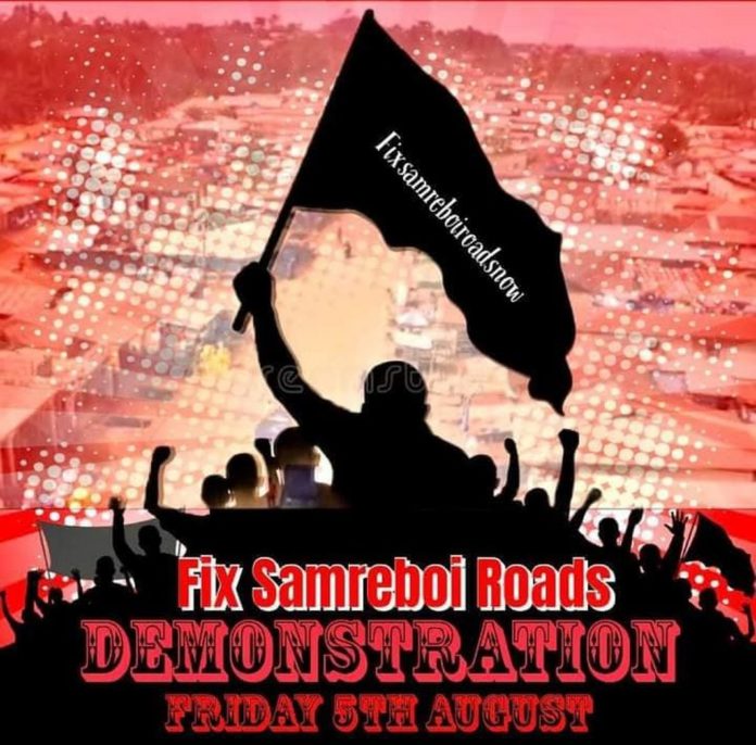 Samreboi demo over bad roads