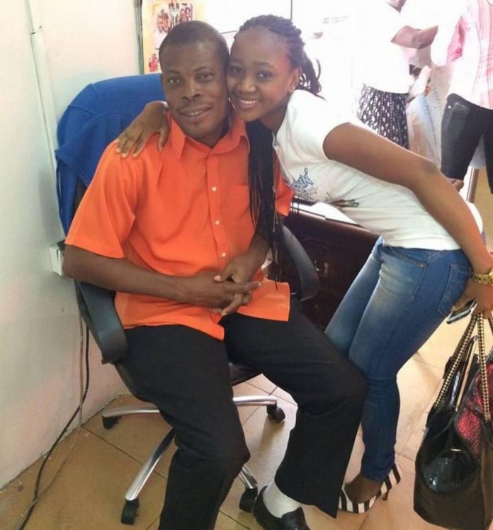 Akuapem Poloo on set with late actor, Waakye