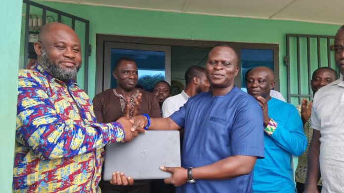 Krachi Nchumuru MP donates laptops, desktop to health directorate
