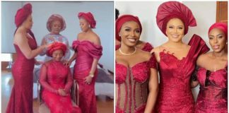 Nadia Buari at sister's wedding Photo credit: @iamnadiabuari