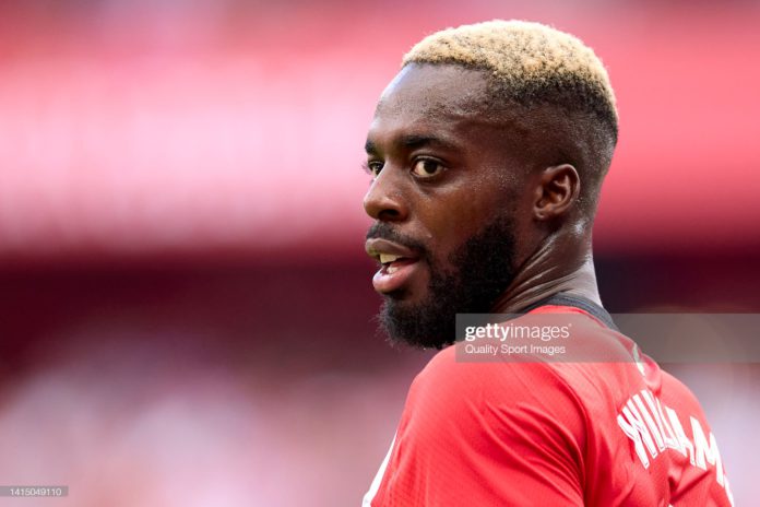 BILBAO, SPAIN - AUGUST 15: Inaki Williams of Athletic Club looks on during the La Liga Santander match between Athletic Club and RCD Mallorca at San Mames Stadium on August 15, 2022 in Bilbao, Spain. (Photo by Ion Alcoba/Quality Sport Images/Getty Images) BILBAO, SPAIN - AUGUST 15: Inaki Williams of Athletic Club looks on during the La Liga Santander match between Athletic Club and RCD Mallorca at San Mames Stadium on August 15, 2022 in Bilbao, Spain. (Photo by Ion Alcoba/Quality Sport Images/Getty Images)