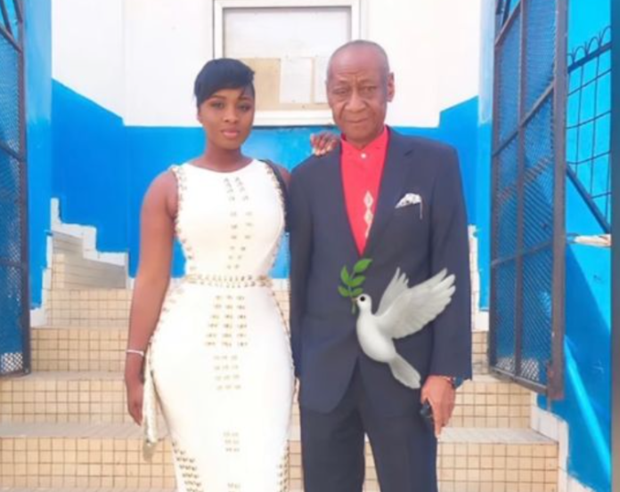 Princess Shyngle and her late dad Princess Shyngle and her late dad