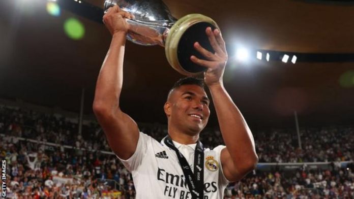 Casemiro won the Uefa Super Cup with Real Madrid earlier this month